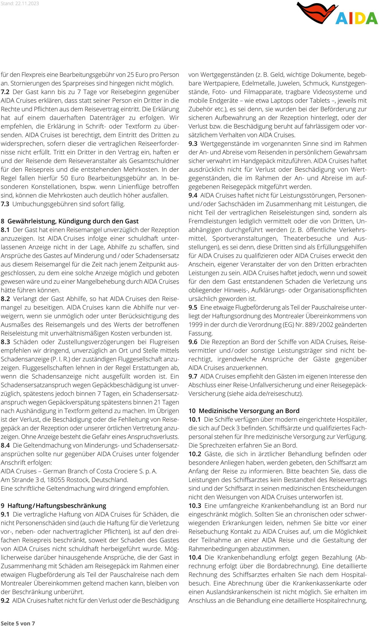 Prospekt Aida 14.04.2025 - 28.04.2025