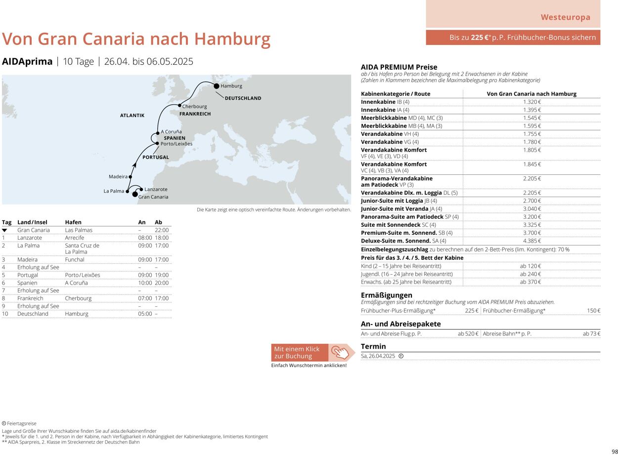 Prospekt Aida 14.04.2025 - 28.04.2025