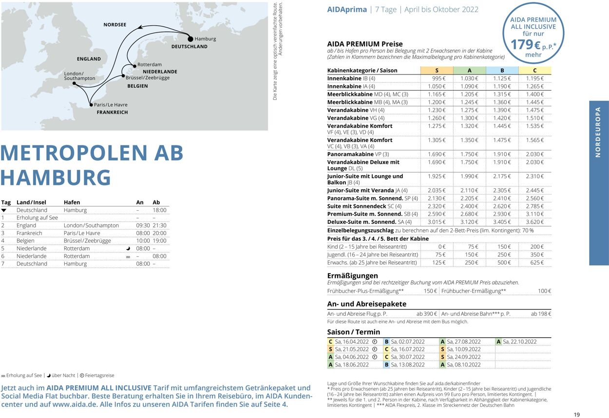 Prospekt Aida 01.03.2022 - 30.11.2022