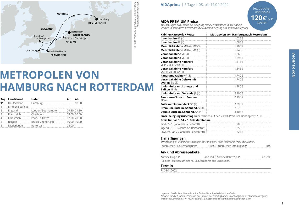 Prospekt Aida 01.03.2022 - 30.11.2022