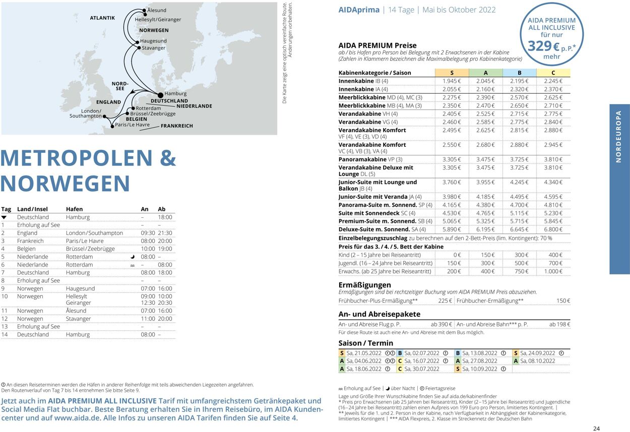 Prospekt Aida 01.03.2022 - 30.11.2022