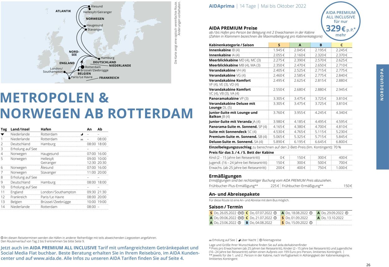 Prospekt Aida 01.03.2022 - 30.11.2022