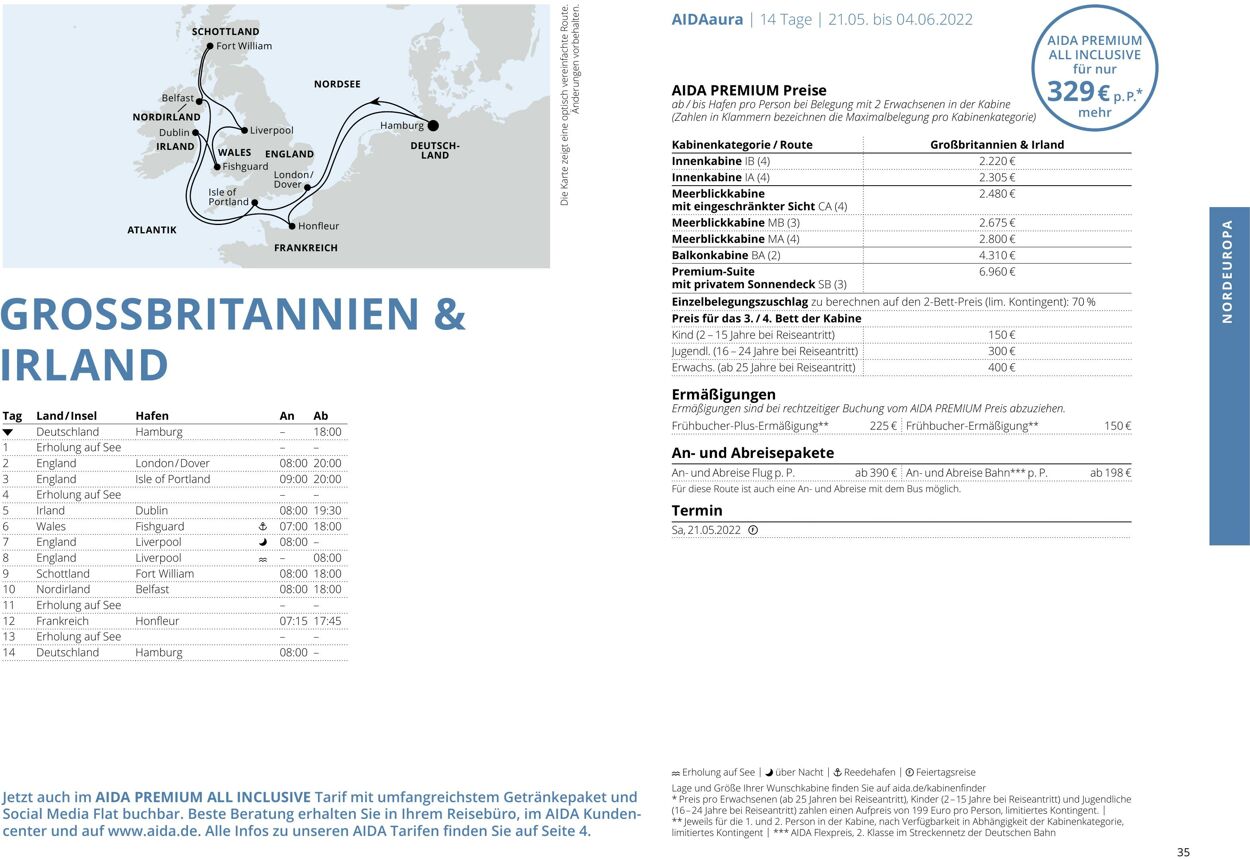 Prospekt Aida 01.03.2022 - 30.11.2022