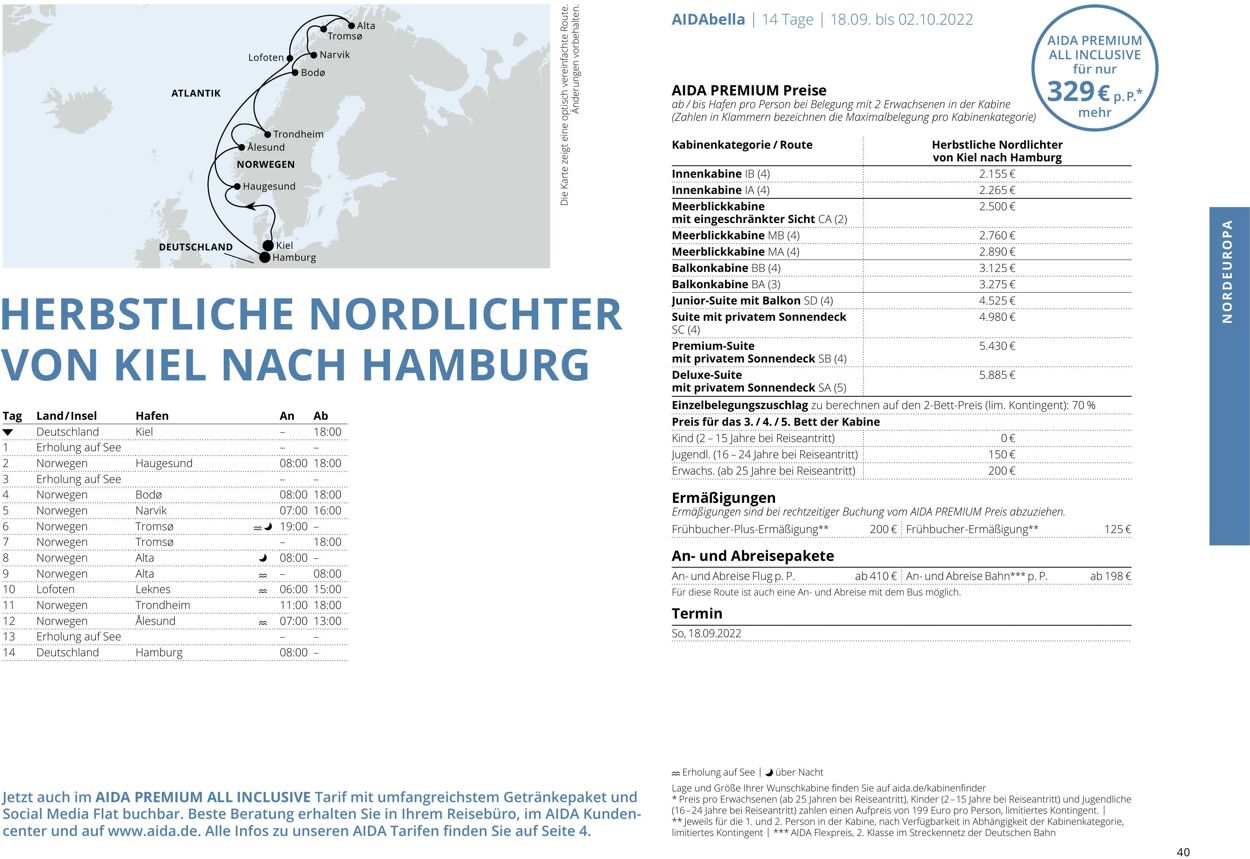 Prospekt Aida 01.03.2022 - 30.11.2022