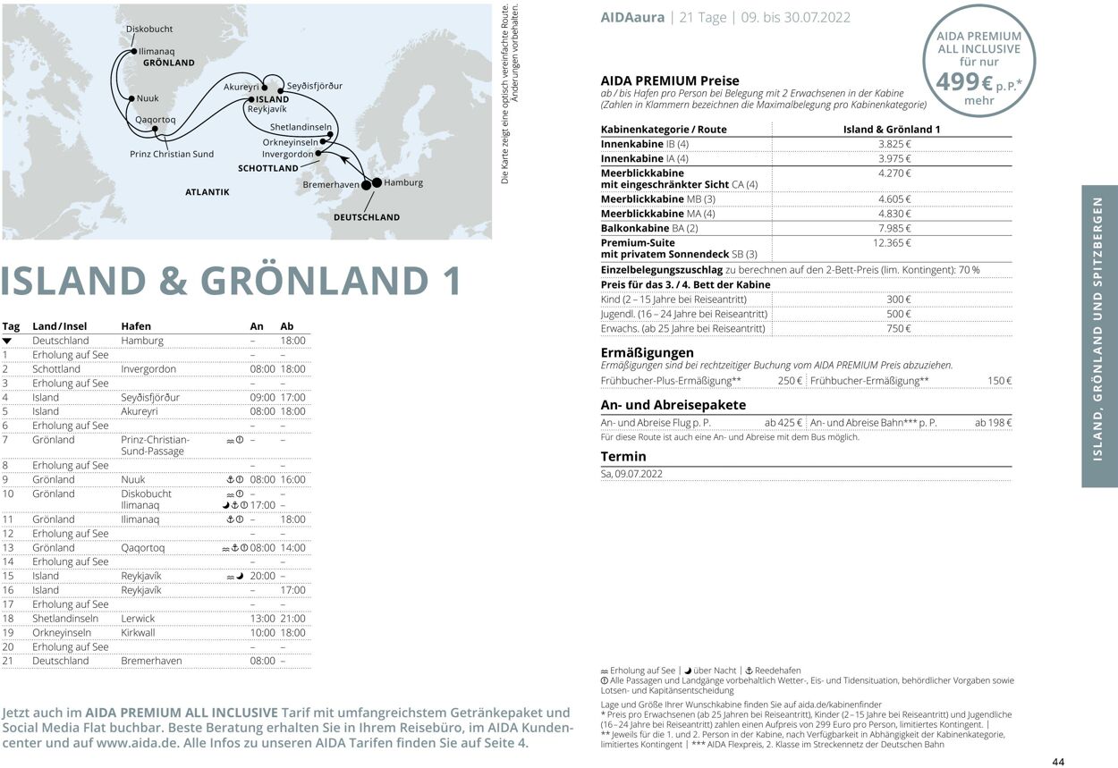 Prospekt Aida 01.03.2022 - 30.11.2022