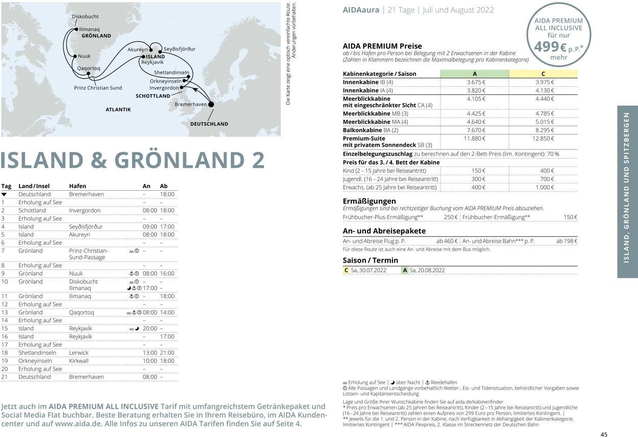 Prospekt Aida 01.03.2022 - 30.11.2022