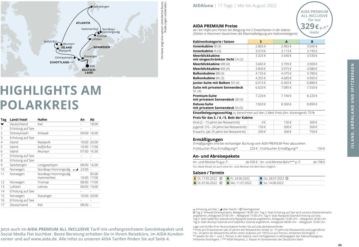 Prospekt Aida 01.03.2022 - 30.11.2022