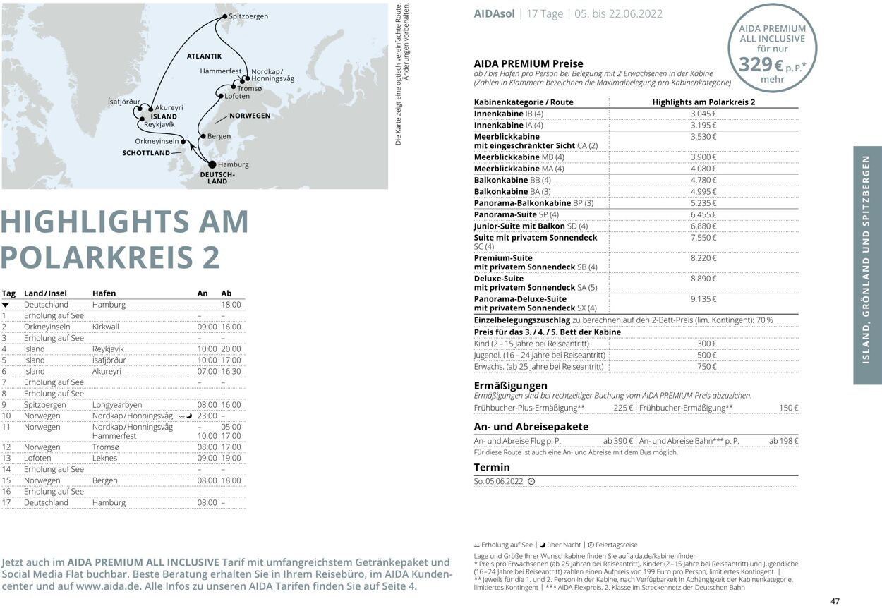 Prospekt Aida 01.03.2022 - 30.11.2022