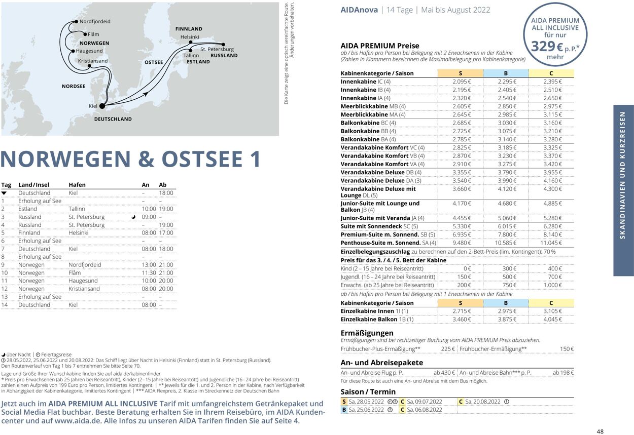 Prospekt Aida 01.03.2022 - 30.11.2022