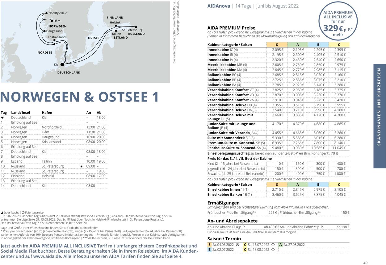 Prospekt Aida 01.03.2022 - 30.11.2022