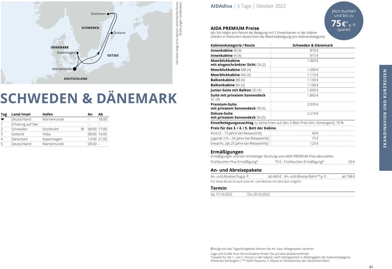 Prospekt Aida 01.03.2022 - 30.11.2022