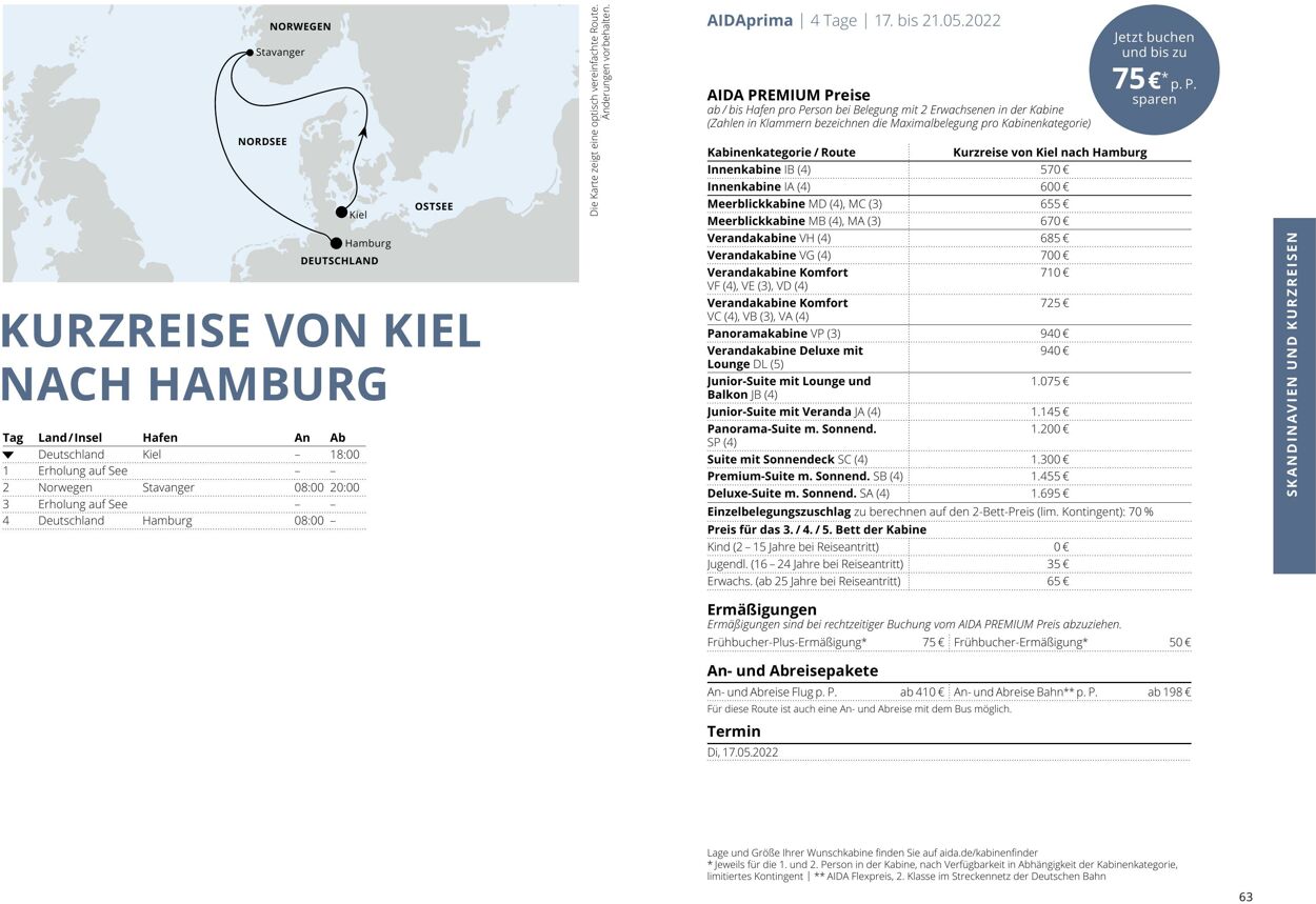 Prospekt Aida 01.03.2022 - 30.11.2022