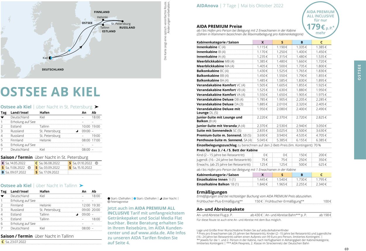 Prospekt Aida 01.03.2022 - 30.11.2022