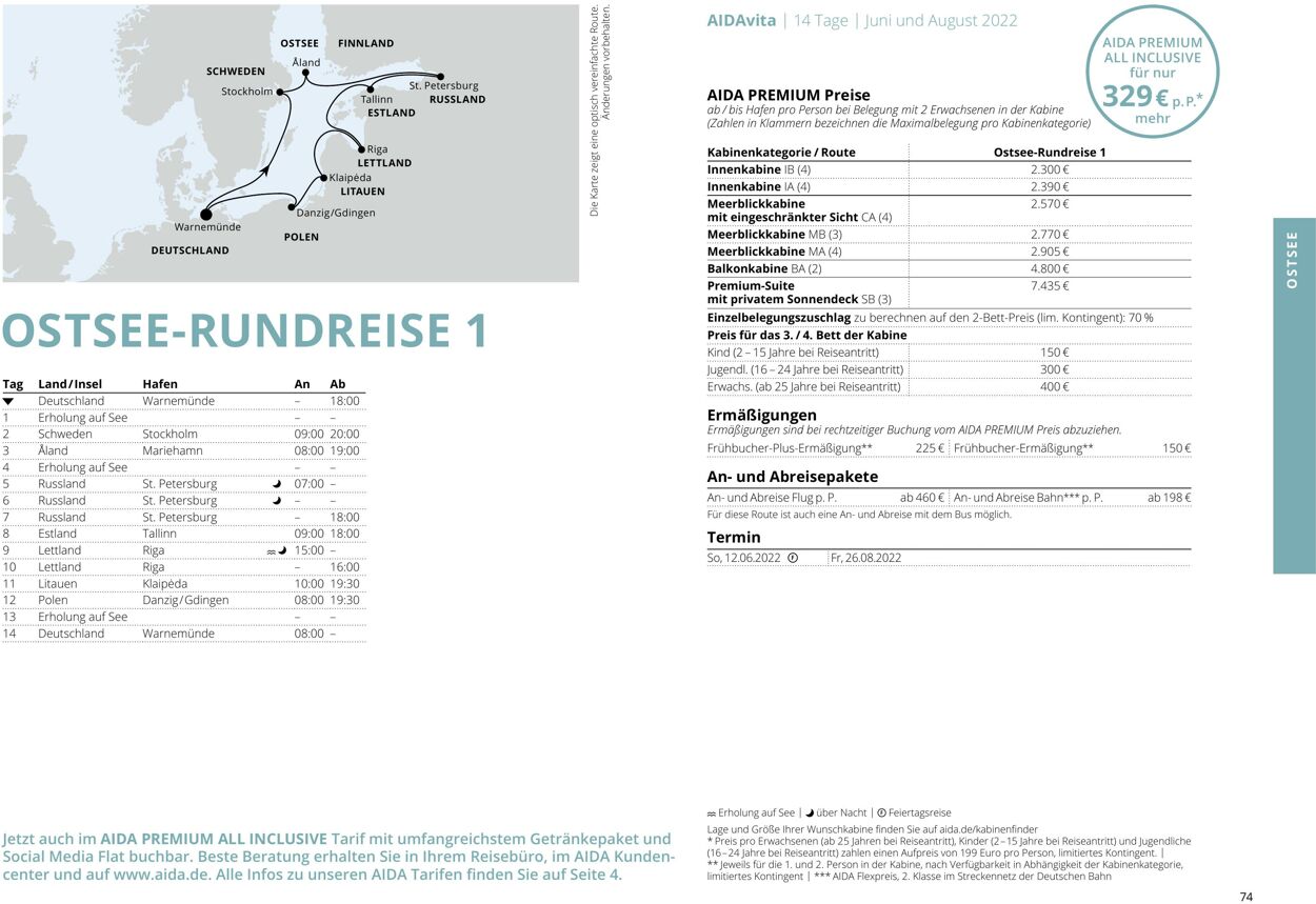 Prospekt Aida 01.03.2022 - 30.11.2022