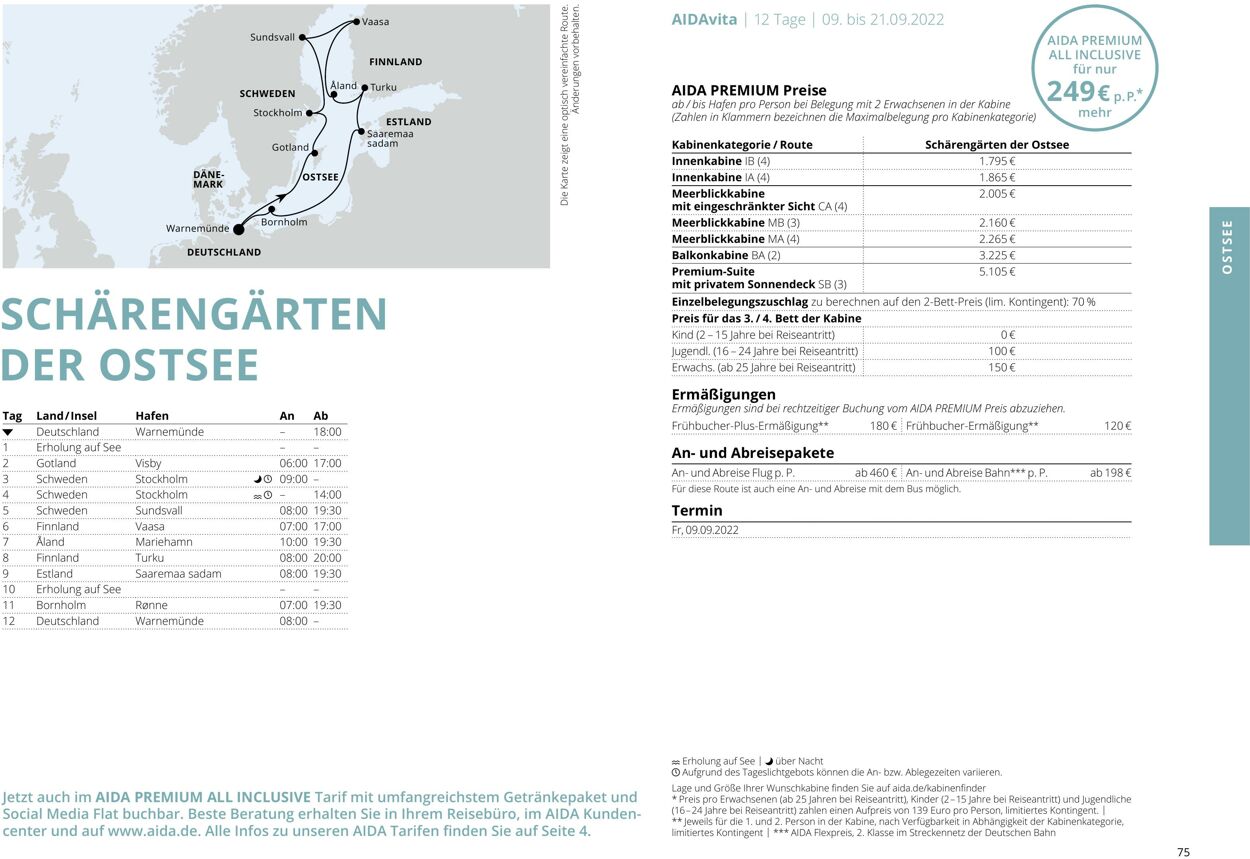 Prospekt Aida 01.03.2022 - 30.11.2022