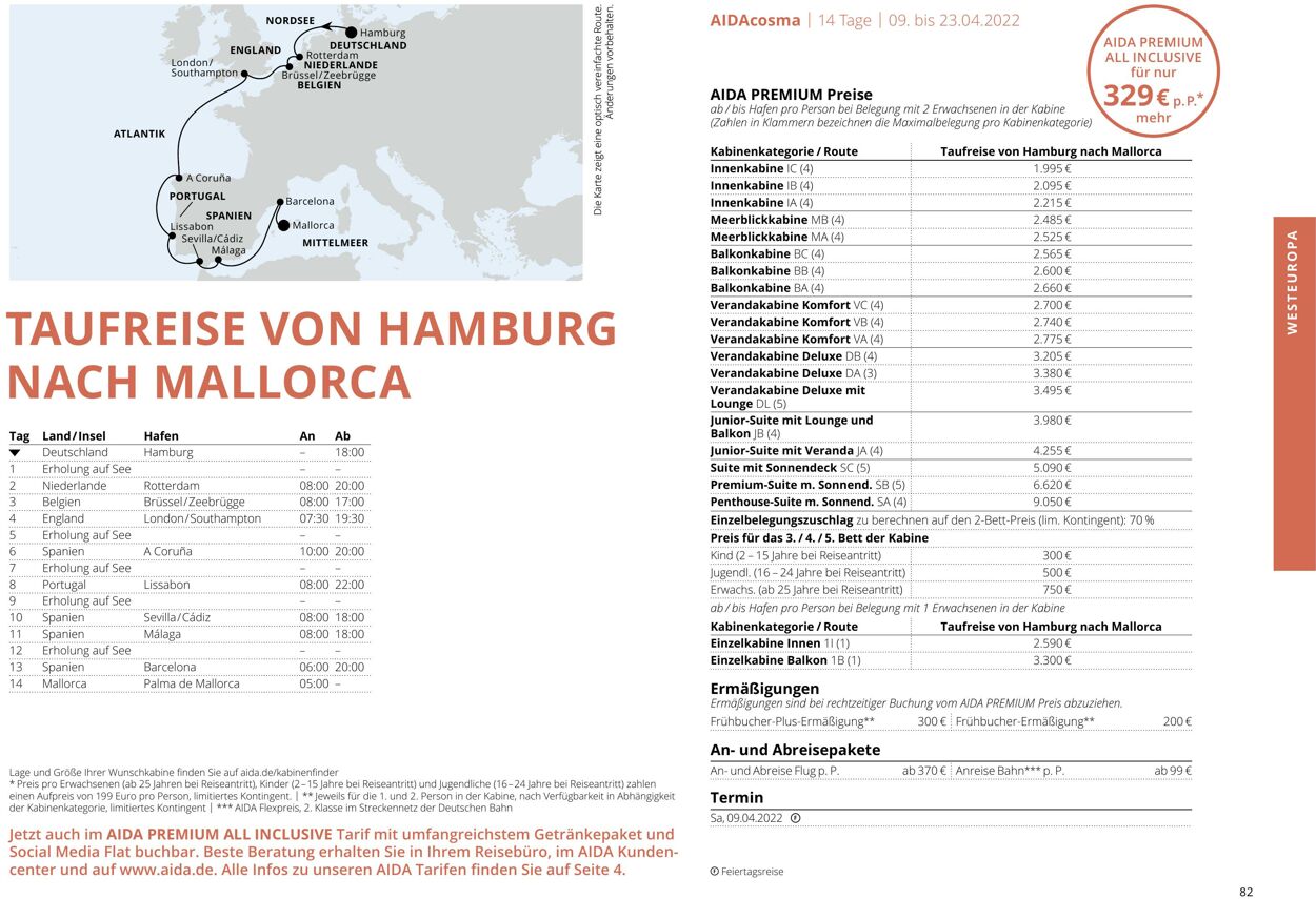 Prospekt Aida 01.03.2022 - 30.11.2022