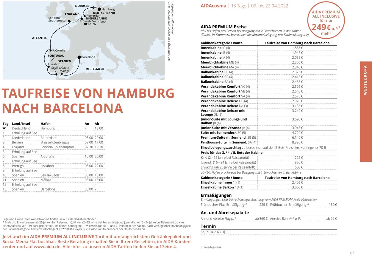 Prospekt Aida 01.03.2022 - 30.11.2022