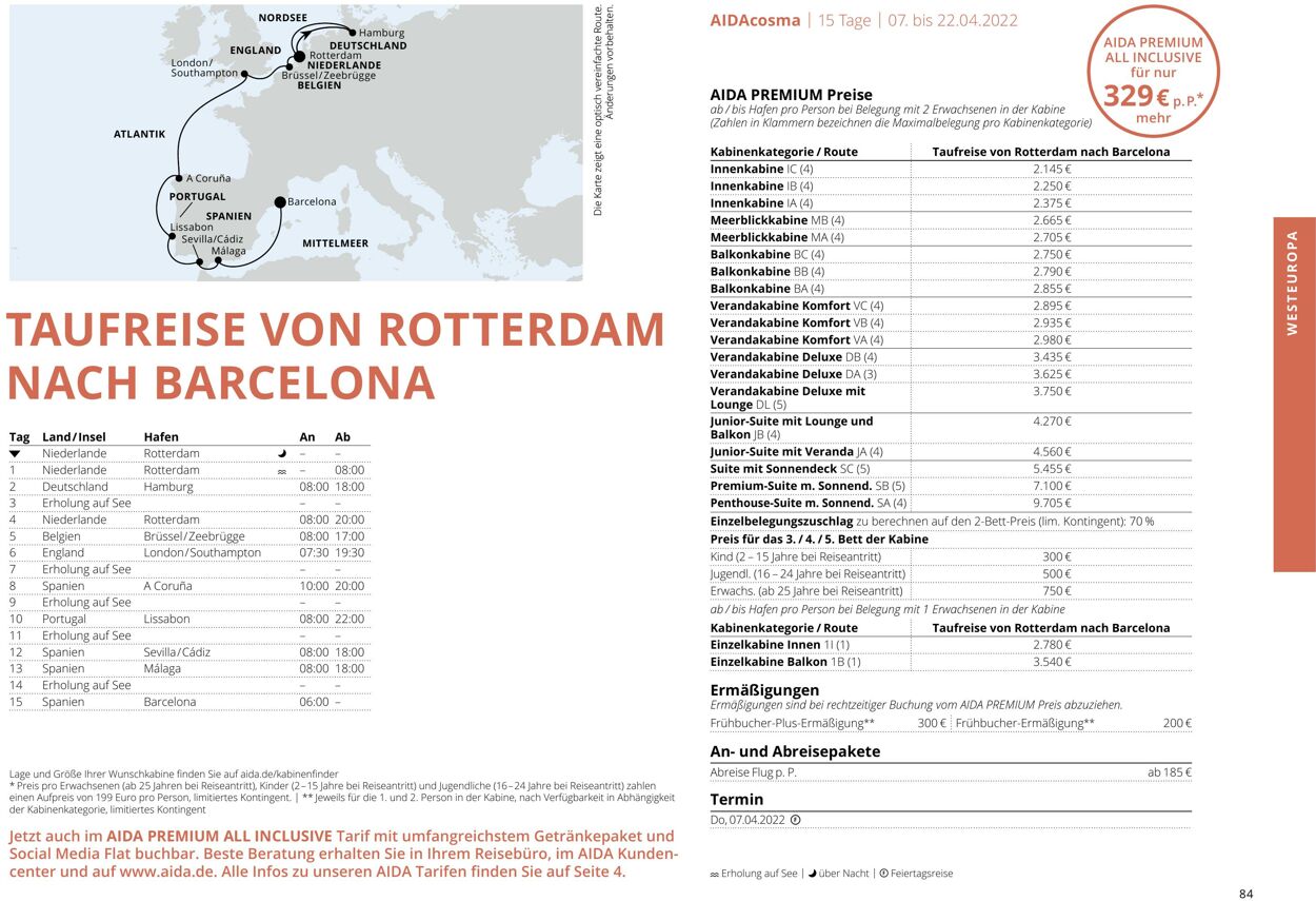 Prospekt Aida 01.03.2022 - 30.11.2022