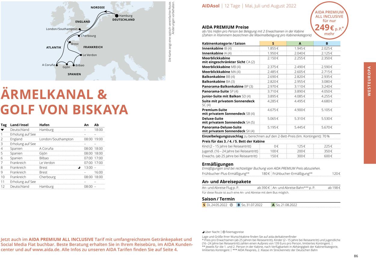 Prospekt Aida 01.03.2022 - 30.11.2022