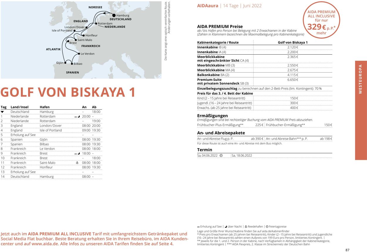 Prospekt Aida 01.03.2022 - 30.11.2022