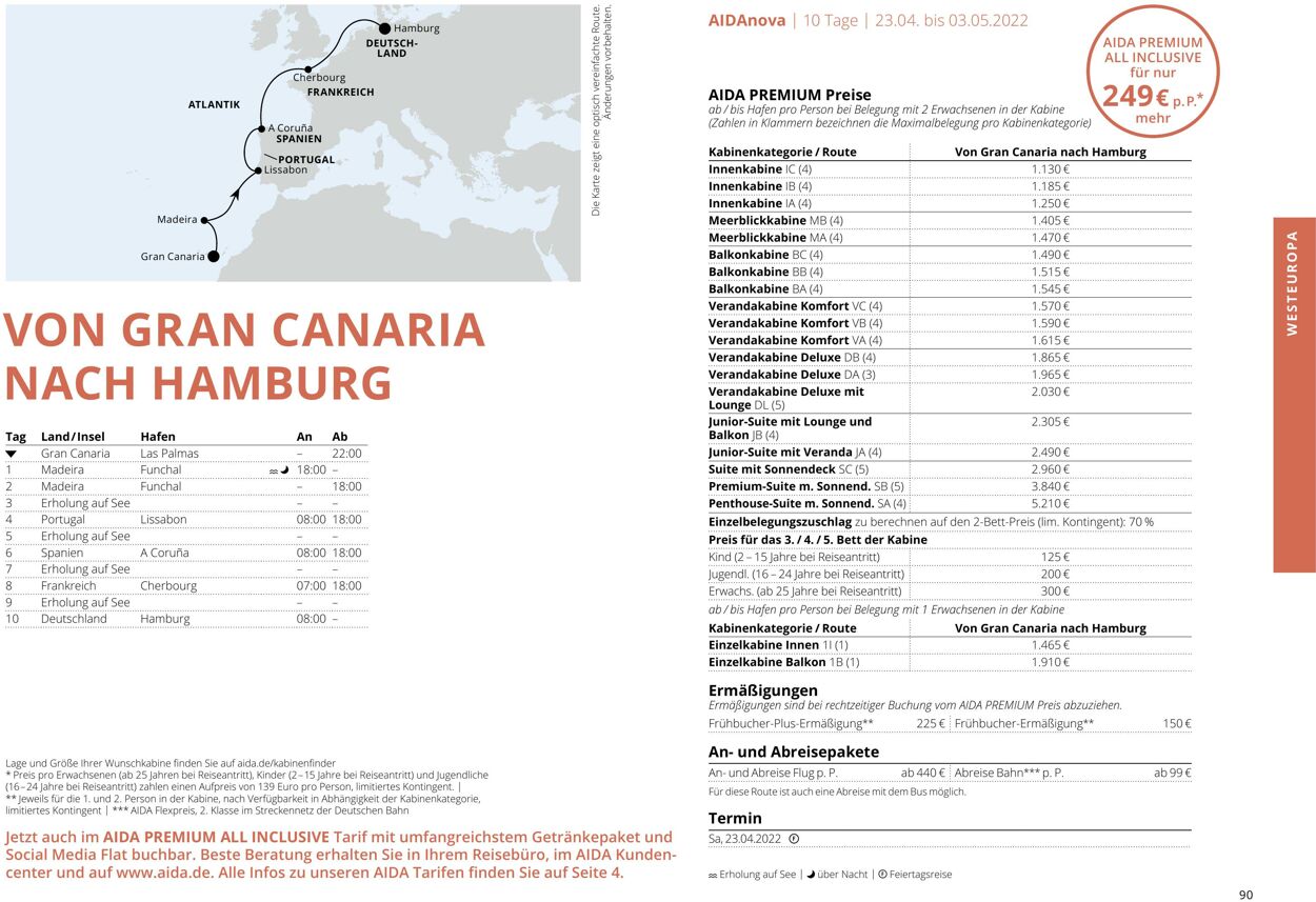 Prospekt Aida 01.03.2022 - 30.11.2022