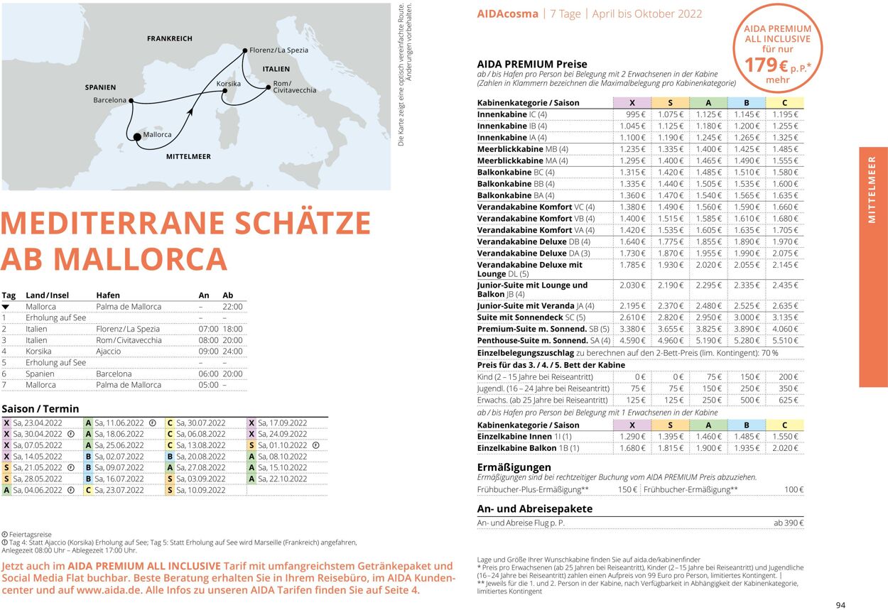 Prospekt Aida 01.03.2022 - 30.11.2022