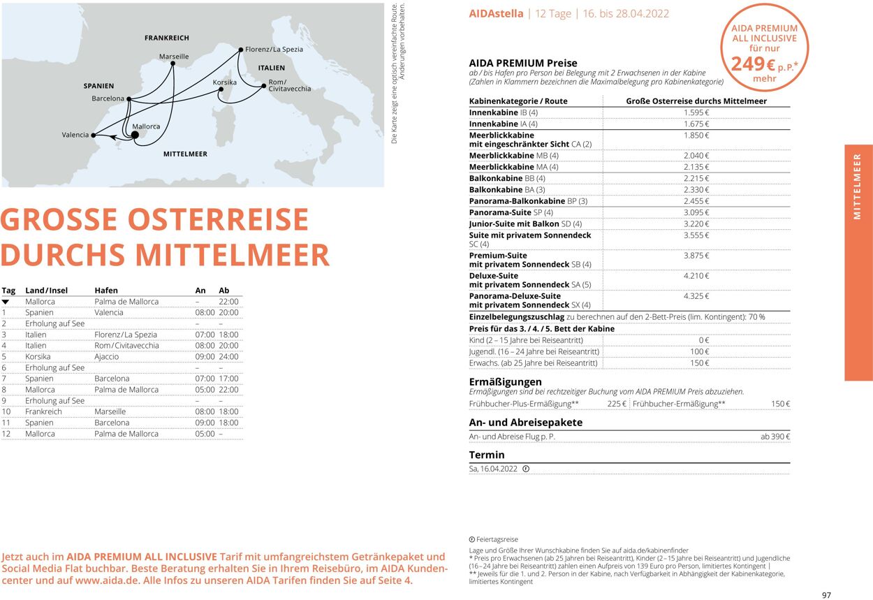 Prospekt Aida 01.03.2022 - 30.11.2022