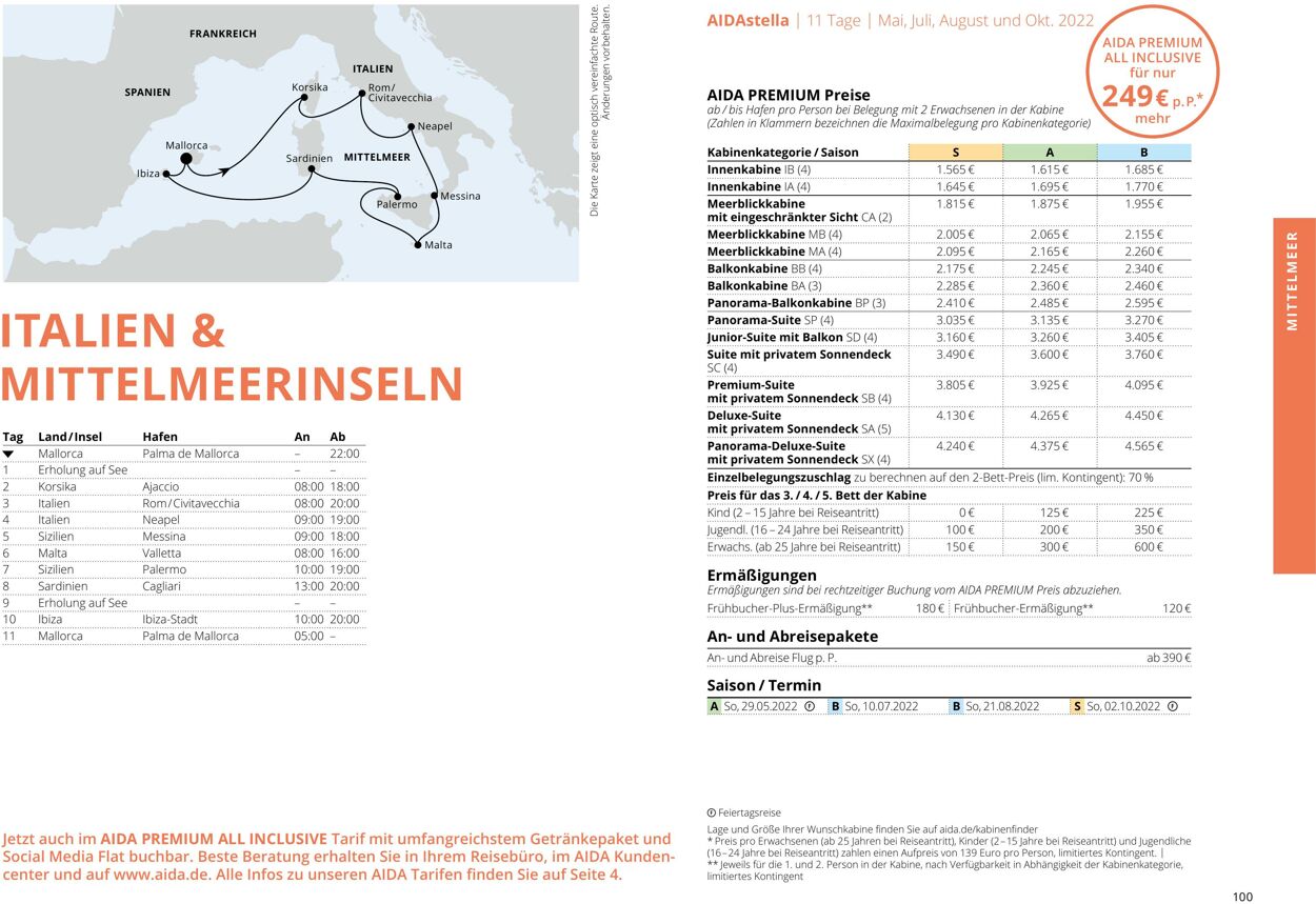 Prospekt Aida 01.03.2022 - 30.11.2022