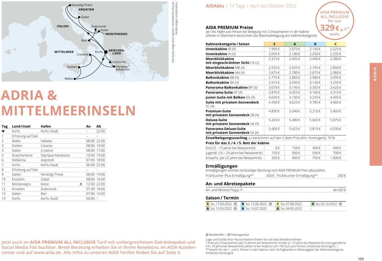 Prospekt Aida 01.03.2022 - 30.11.2022