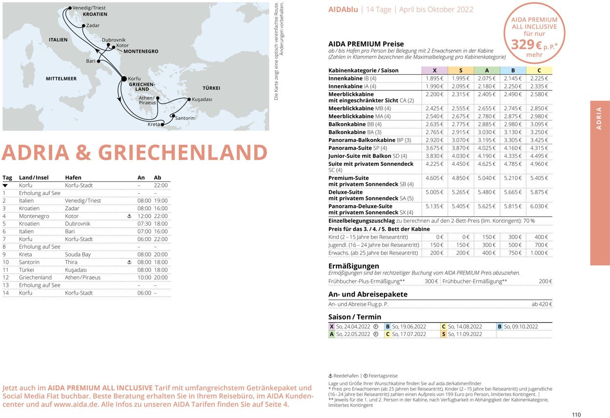 Prospekt Aida 01.03.2022 - 30.11.2022