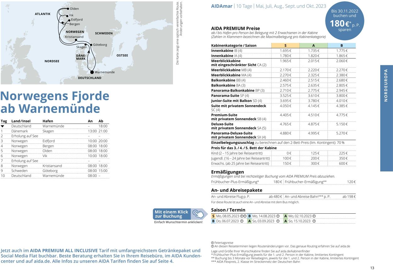 Prospekt Aida 01.03.2023 - 30.11.2023