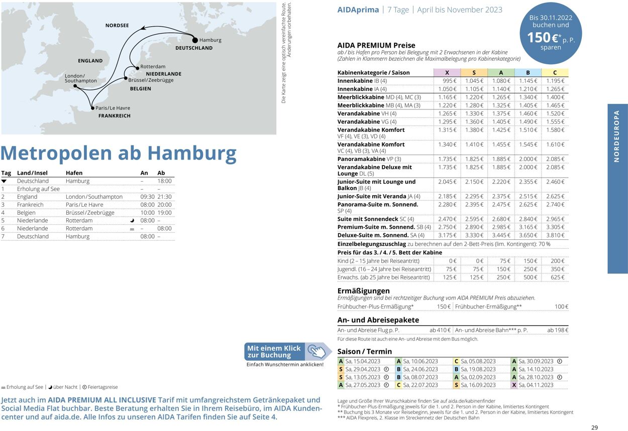 Prospekt Aida 01.03.2023 - 30.11.2023