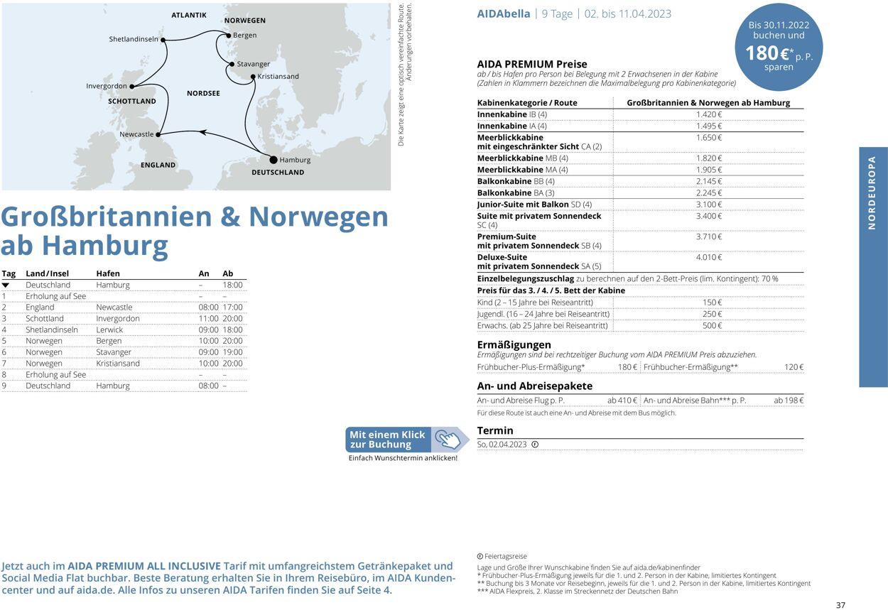 Prospekt Aida 01.03.2023 - 30.11.2023