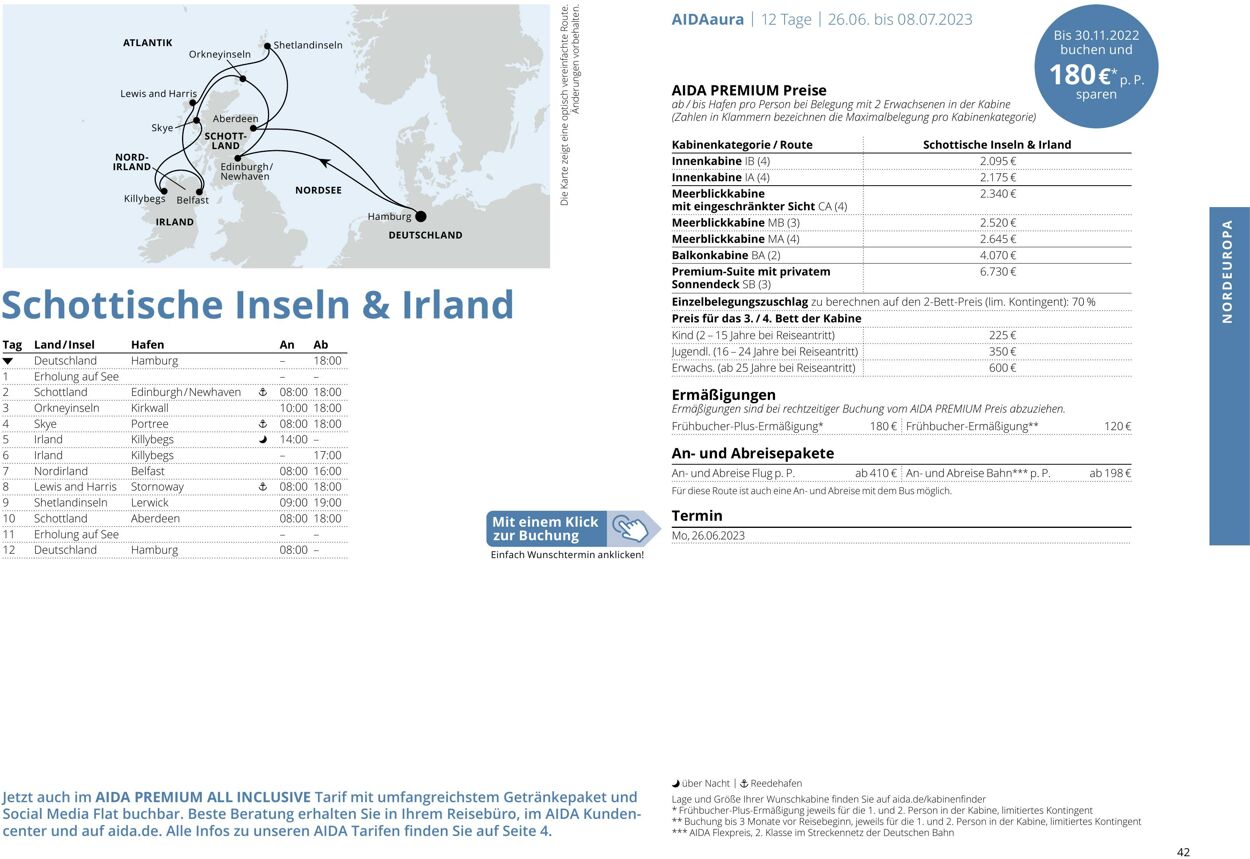 Prospekt Aida 01.03.2023 - 30.11.2023