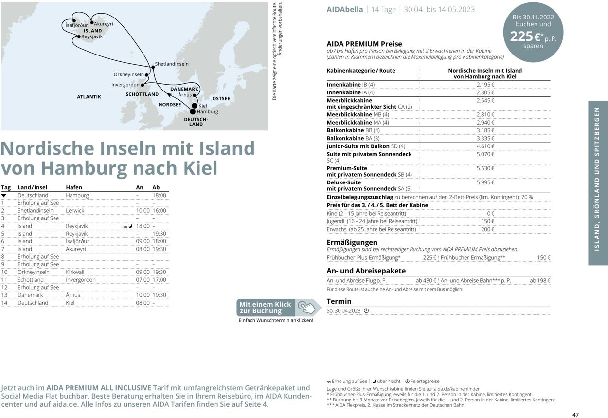 Prospekt Aida 01.03.2023 - 30.11.2023