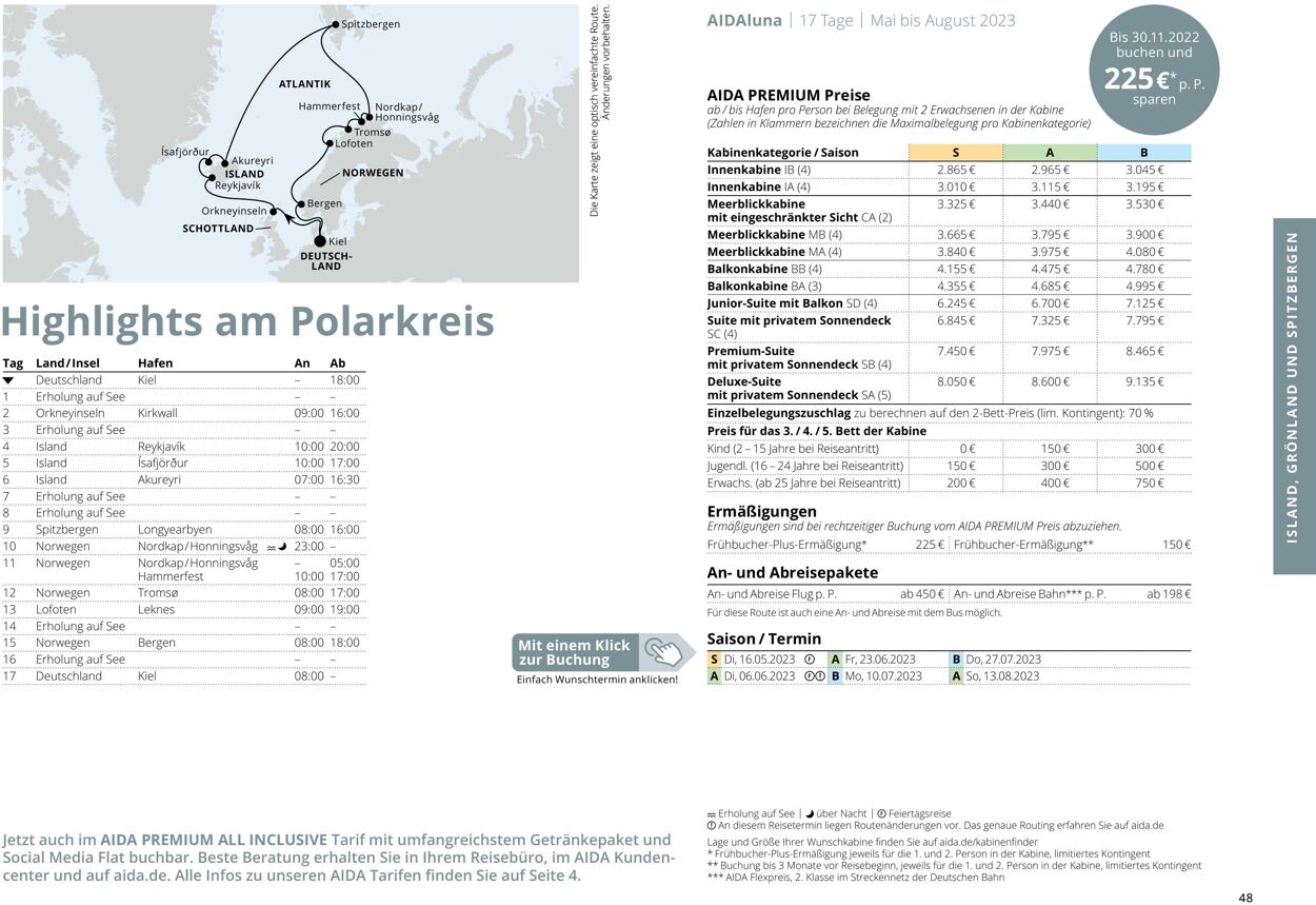 Prospekt Aida 01.03.2023 - 30.11.2023