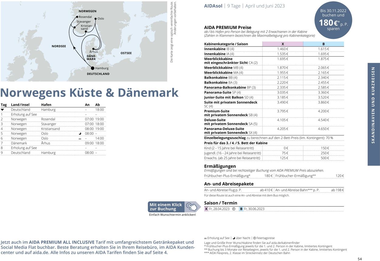 Prospekt Aida 01.03.2023 - 30.11.2023