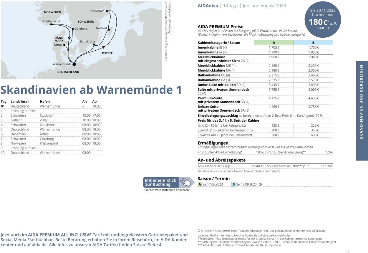 Prospekt Aida 01.03.2023 - 30.11.2023