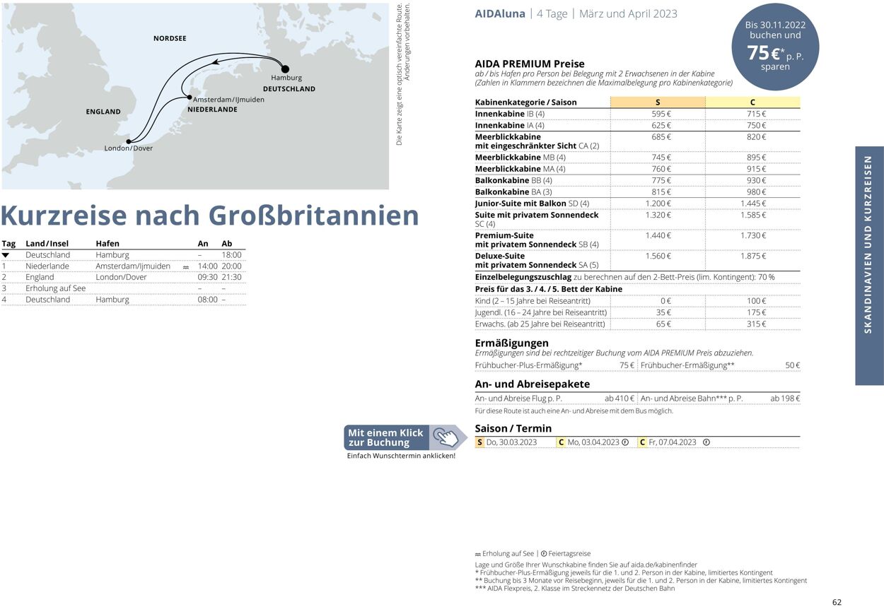 Prospekt Aida 01.03.2023 - 30.11.2023