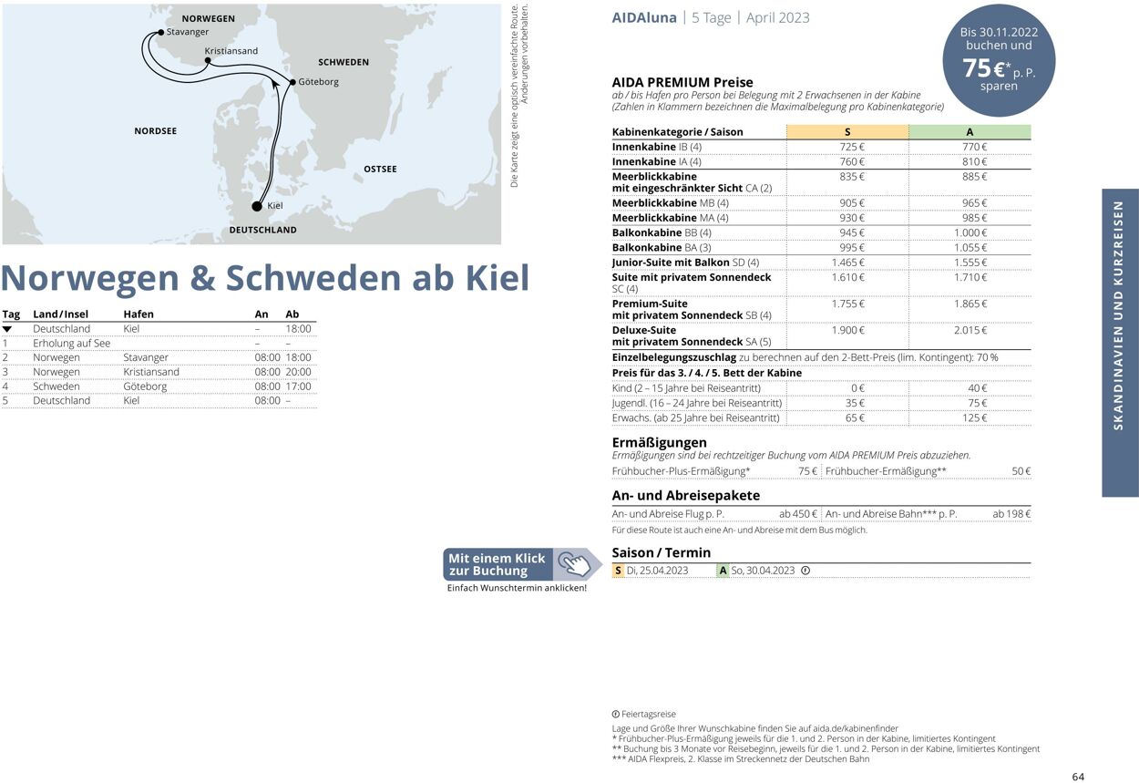 Prospekt Aida 01.03.2023 - 30.11.2023