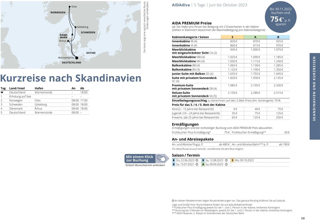 Prospekt Aida 01.03.2023 - 30.11.2023