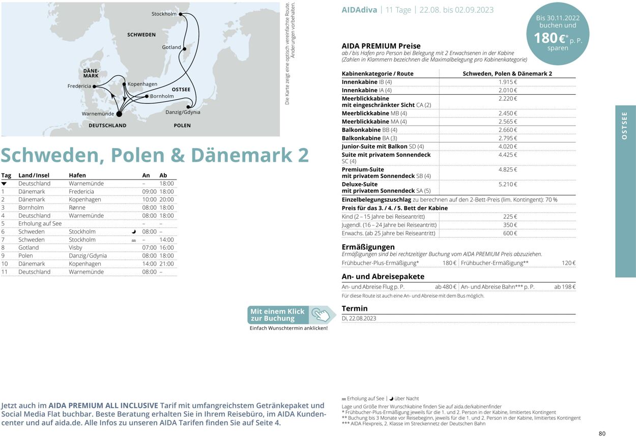 Prospekt Aida 01.03.2023 - 30.11.2023