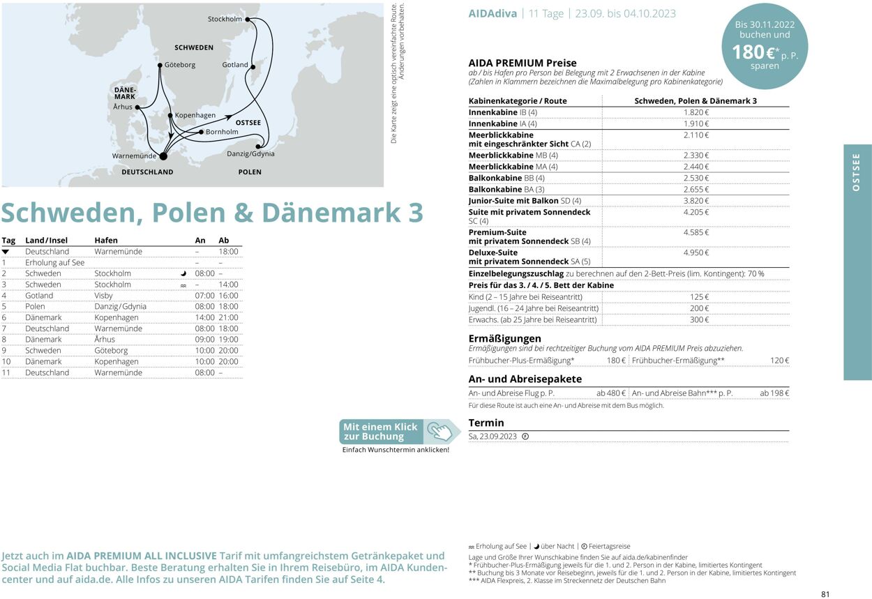 Prospekt Aida 01.03.2023 - 30.11.2023