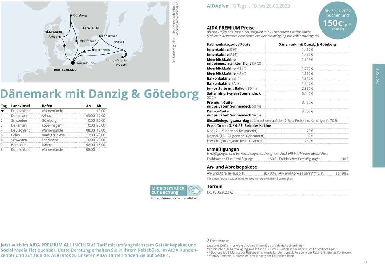 Prospekt Aida 01.03.2023 - 30.11.2023