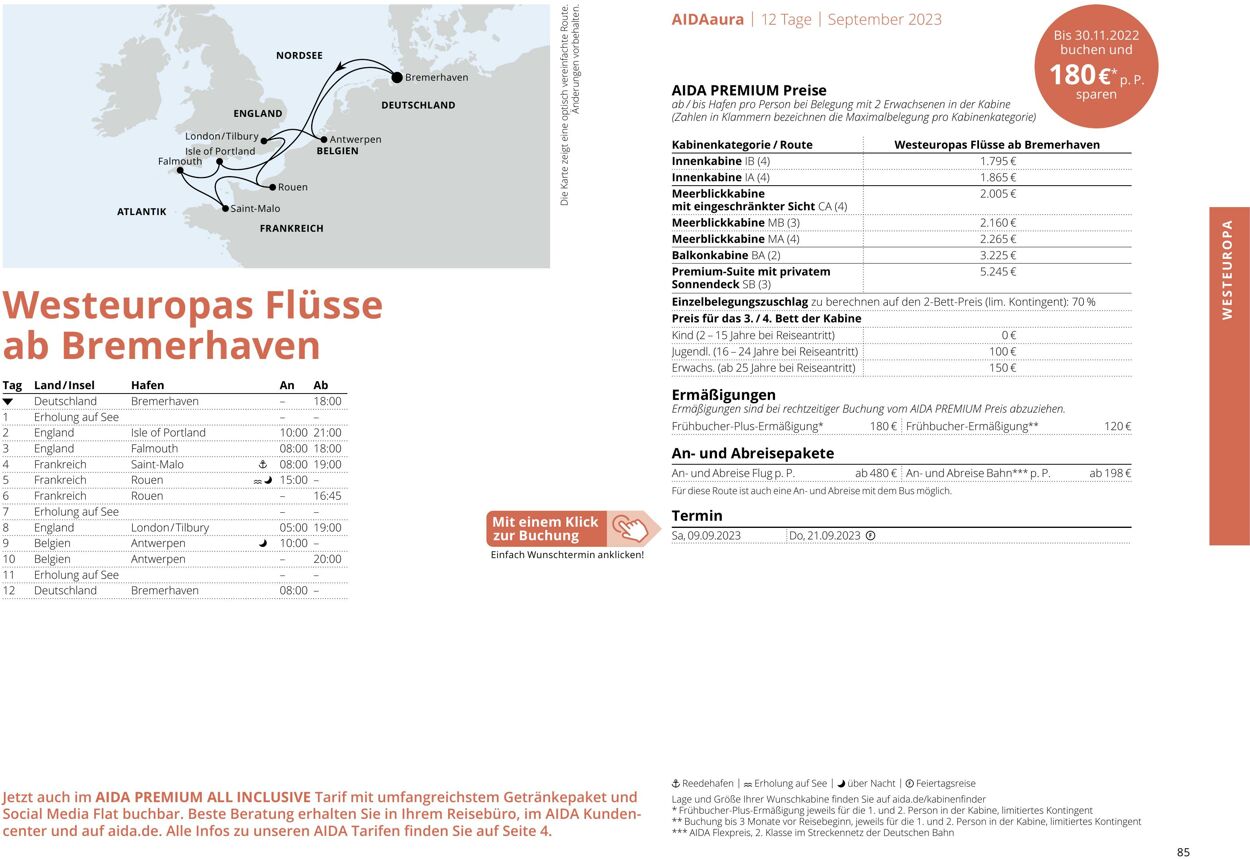 Prospekt Aida 01.03.2023 - 30.11.2023