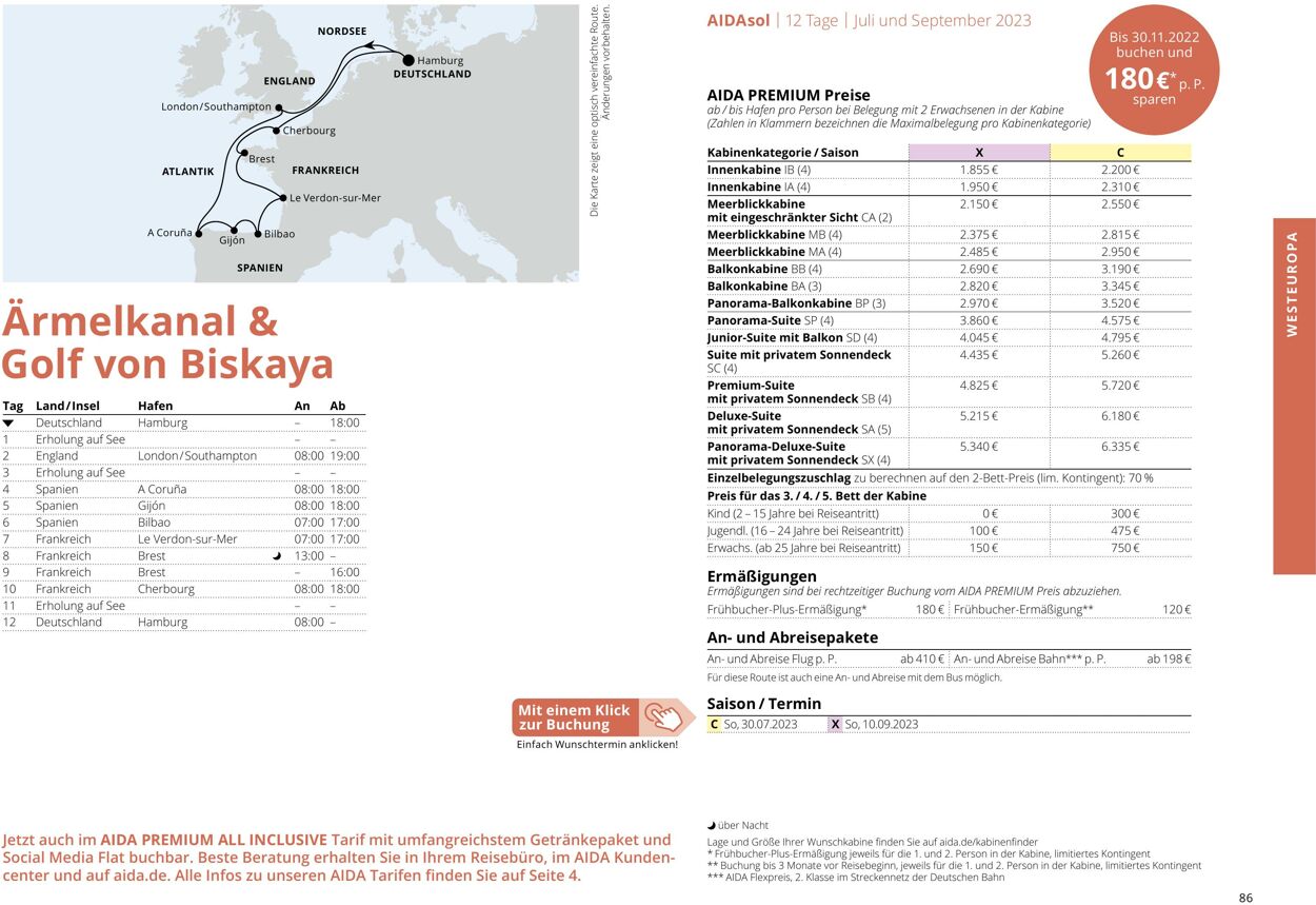 Prospekt Aida 01.03.2023 - 30.11.2023