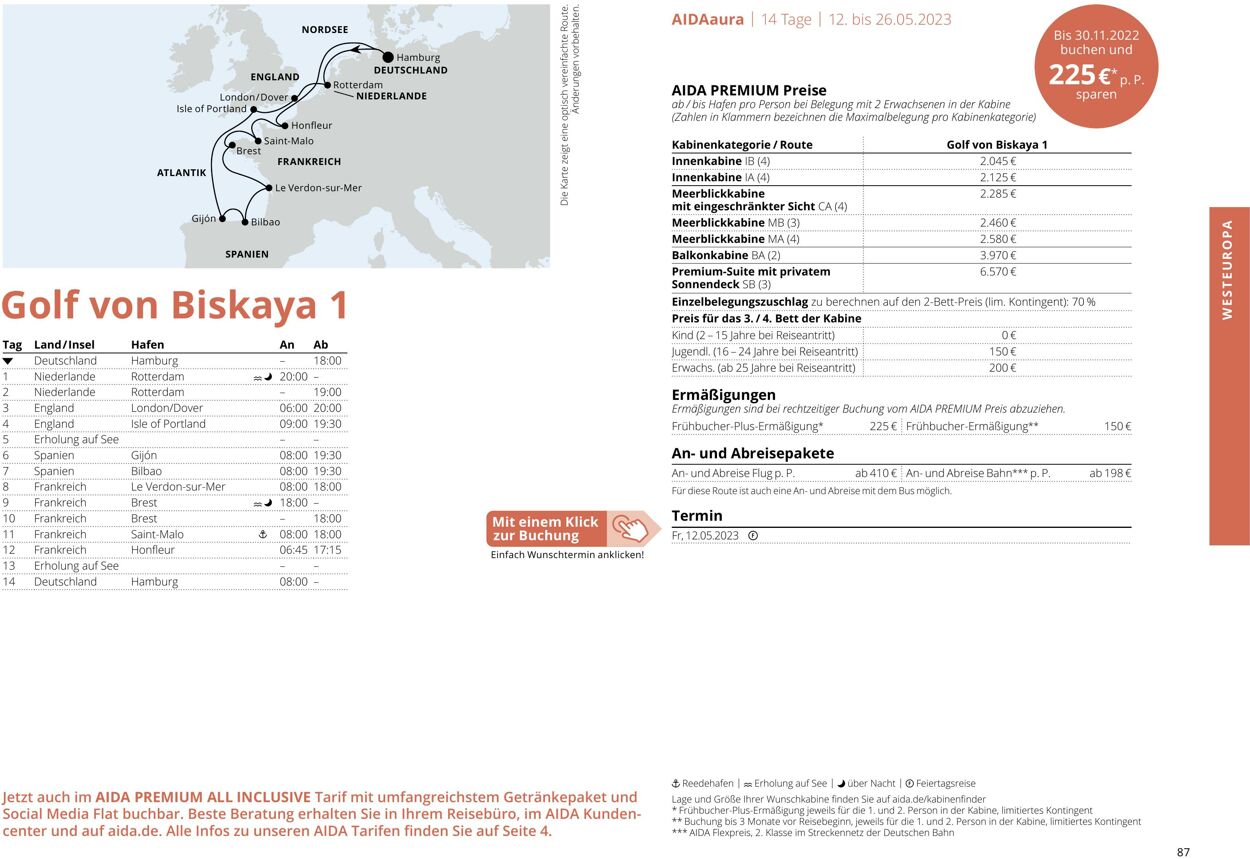 Prospekt Aida 01.03.2023 - 30.11.2023