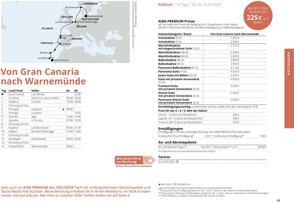 Prospekt Aida 01.03.2023 - 30.11.2023