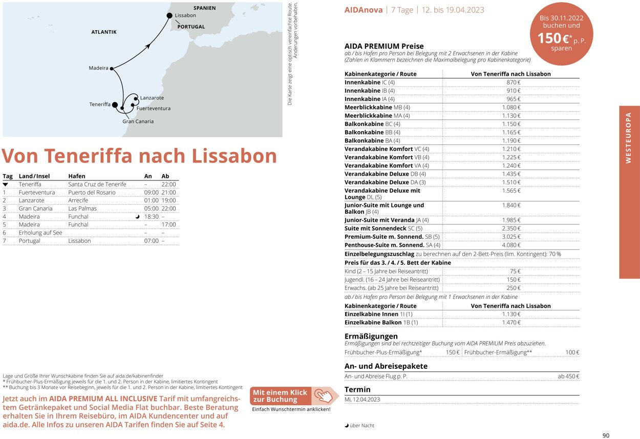 Prospekt Aida 01.03.2023 - 30.11.2023