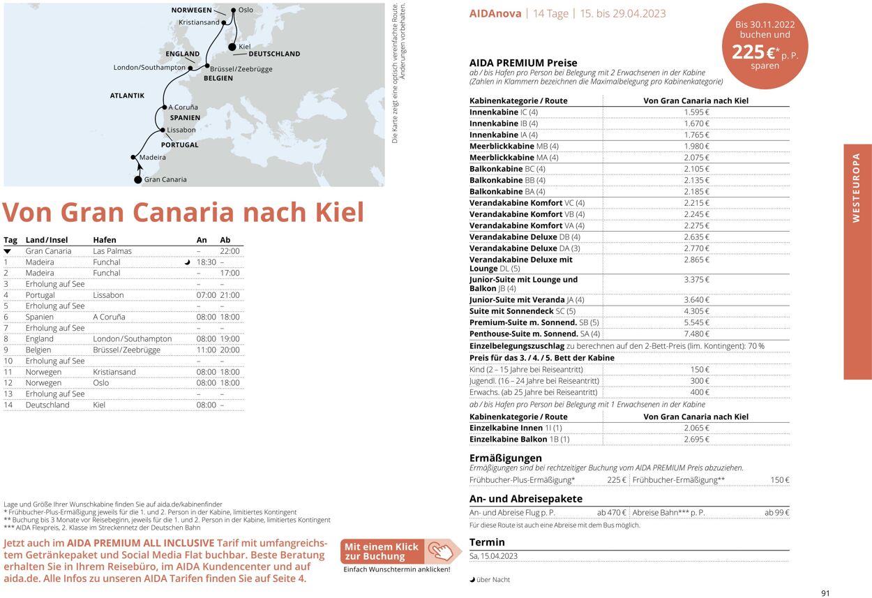 Prospekt Aida 01.03.2023 - 30.11.2023